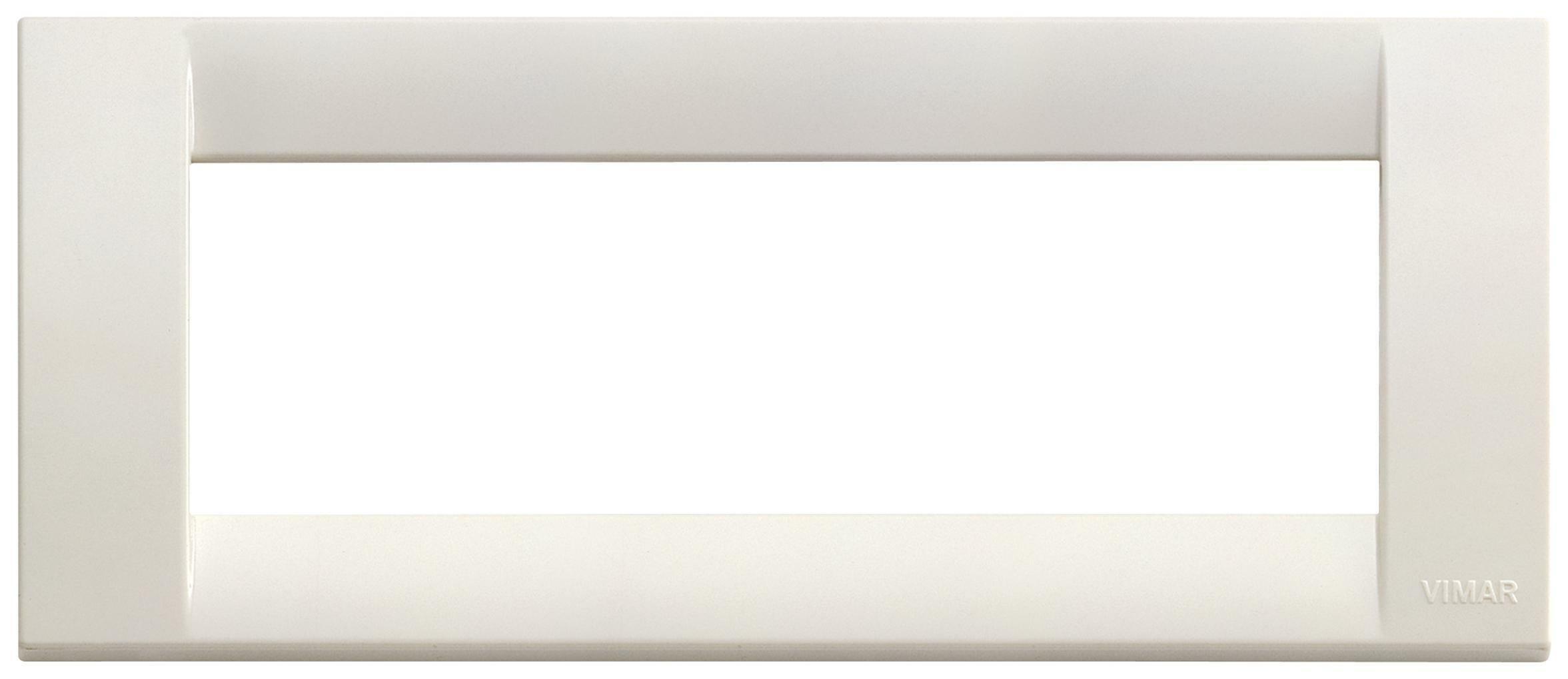 vimar vimar idea placca 6 moduli colore bianca 16746.04 - foto 1
