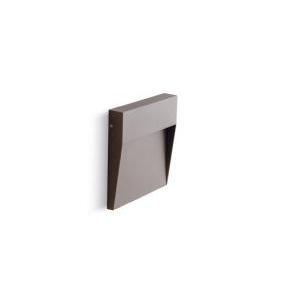 Segnapasso led  geo square 6w 4000k caffè - 99155/27