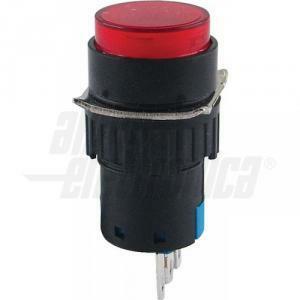 Pulsante momentaneo  1p 3a rosso - 330-070-1