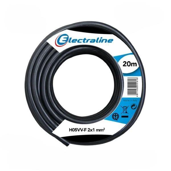 Cavo multipolare H05VV-F Electraline 2G1mm2 da 20m nero - 11405 01