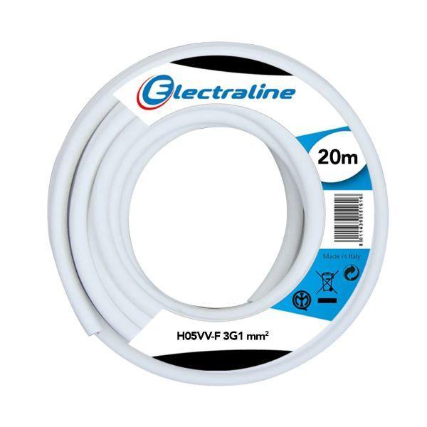 Cavo multipolare H05VV-F Electraline 3G1mm2 da 20m bianco - 11725 01
