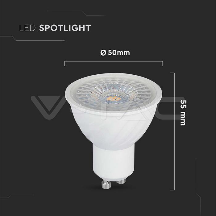 Lampadina led dimmerabile PAR16 V-tac attacco GU10 6W 3000K VT-247D - 211981 04