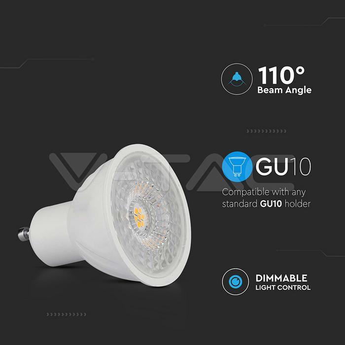 Lampadina led dimmerabile PAR16 V-tac attacco GU10 6W 3000K VT-247D - 211981 05