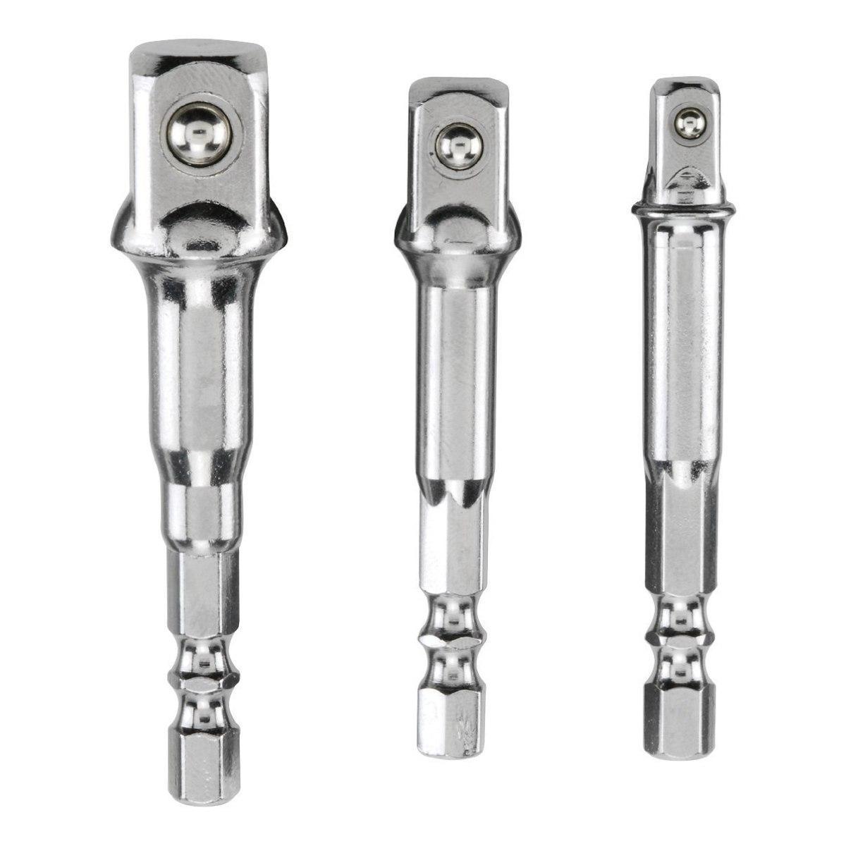 Adattatori per chiavi a bussola Einhell gambo 1/4 pollici E 6.3 3 pz - 49134100 01