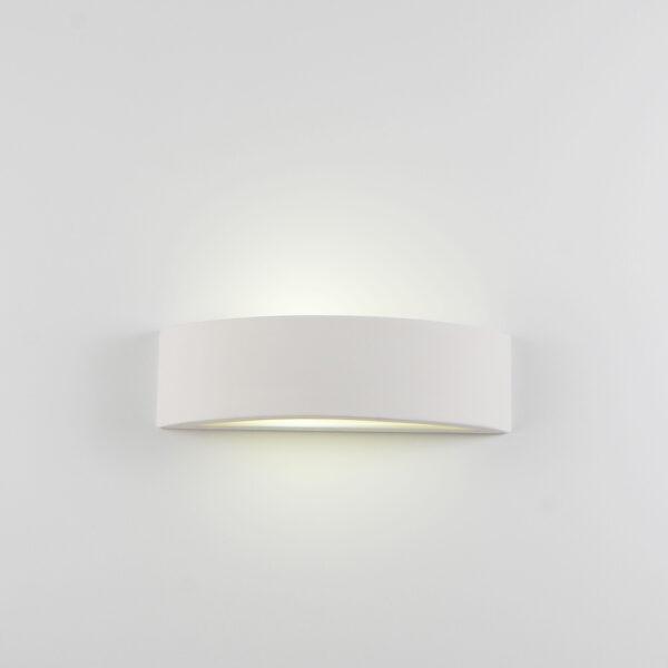 Lampada da parete Affralux Arco attacco 2xE27 max 60W bianco tinteggiabile - 613 01