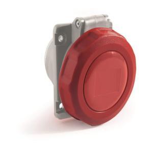 Presa industriale da incasso  materiale elettrico 4p 32a 400v rosso - 1001366
