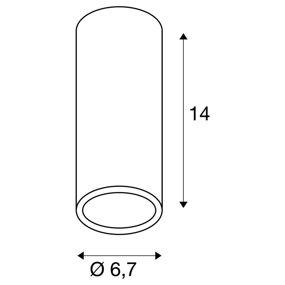 Lampada a plafone SLV Italia Enola attacco GU10 max 35W bianco - 151811 02