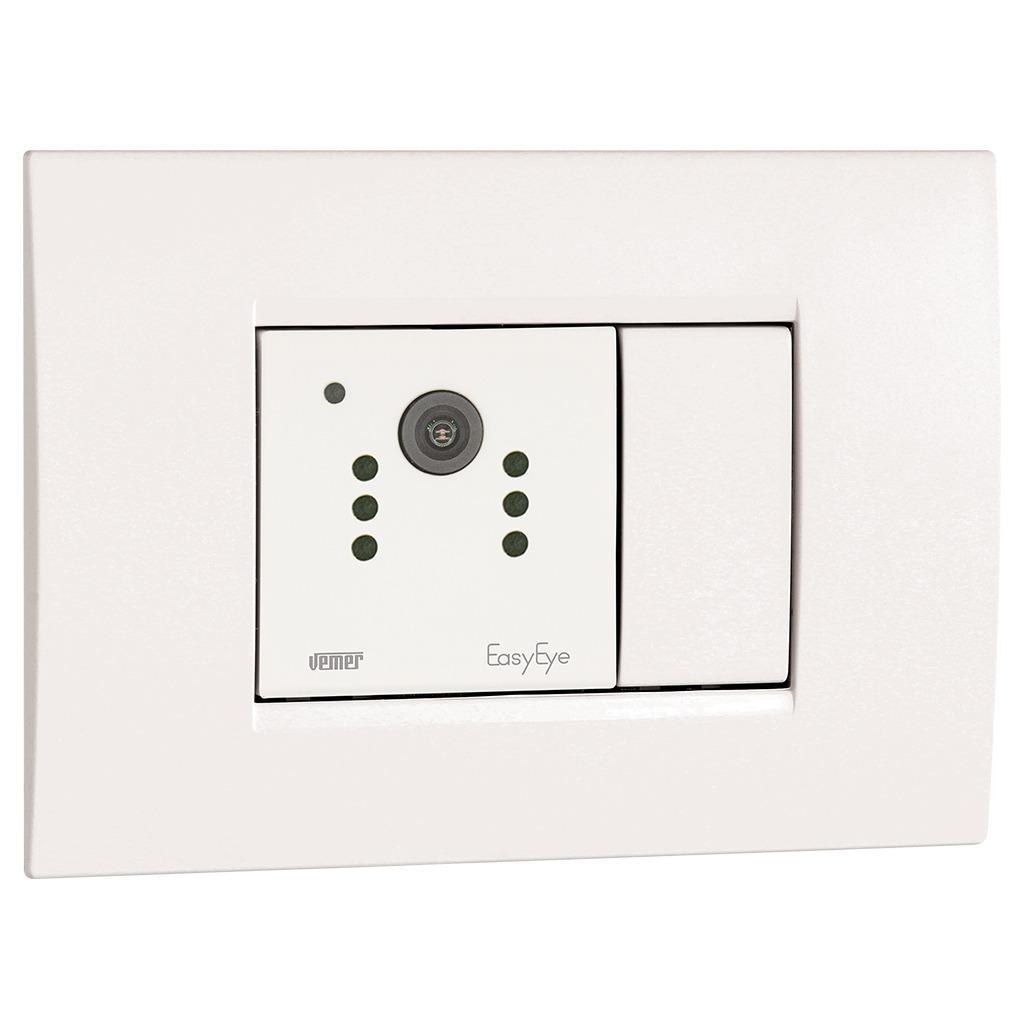 Videocamera wifi da incasso Vemer EasyEye 2 moduli max 2.9W bianco - VE795000 01