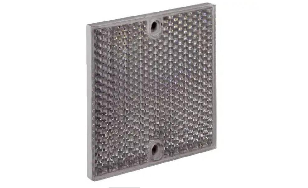 riflettore angolare rettangolare 80x80 mm per sensori ottici