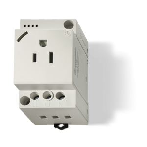 Presa da quadro con led  tipo b 15a 125v grigio - 7u0281200010