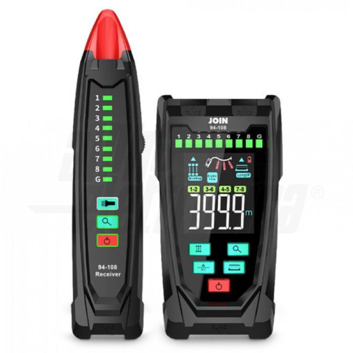 TESTER ALPHA ELETTRONICA MULTIFUNZIONE VERIFICA CAVI LAN - 94-108
