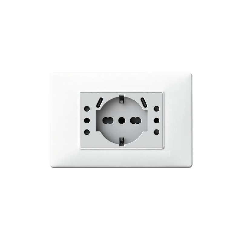 KIT 4 BOX BUNDLE PLACCA VIMAR PLANA BIANCO - 4BUSBP503KIT.BN 02