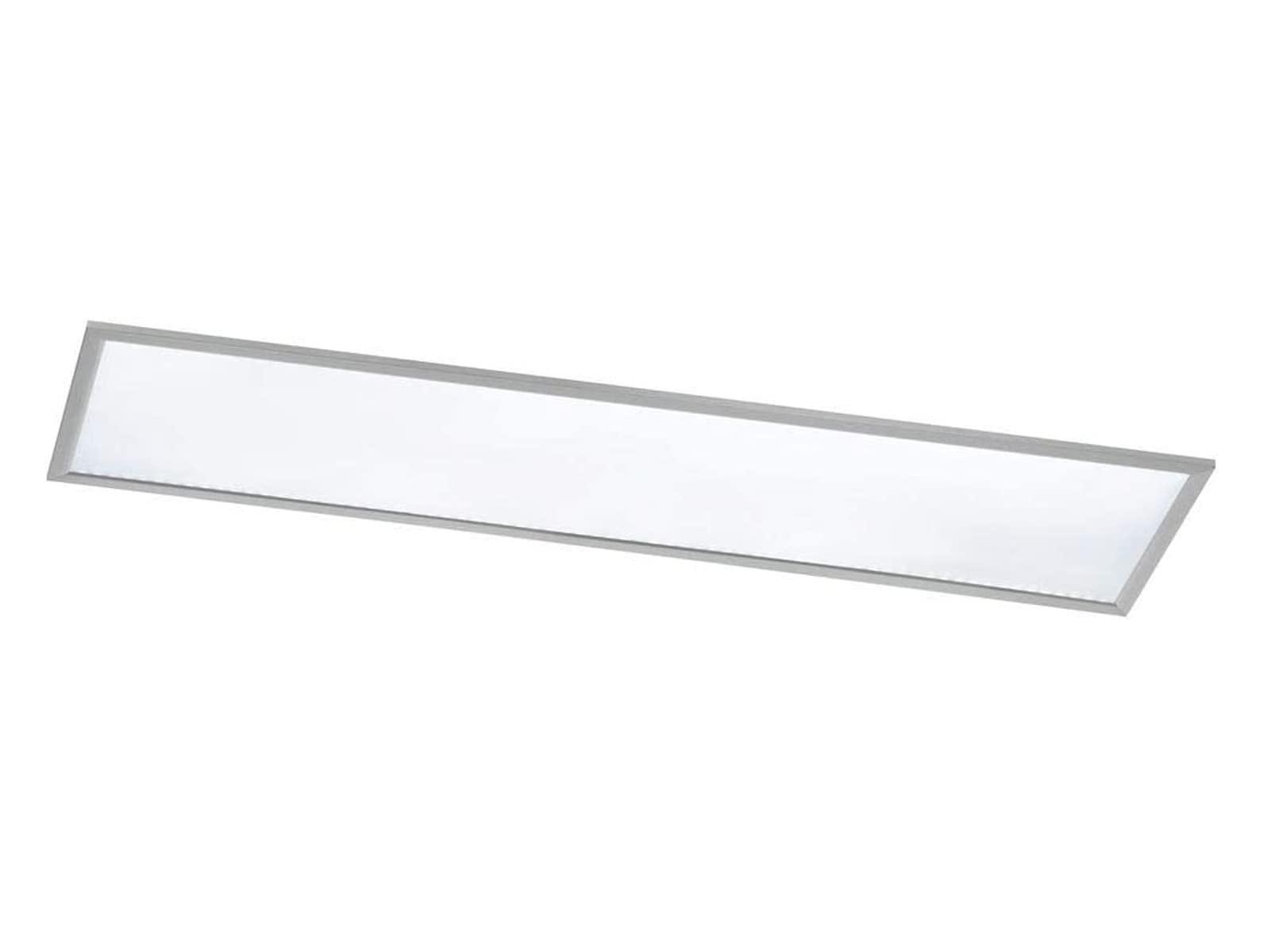 Plafoniera led rettangolare Trio Lighting Phoenix 31W 3000K bianco nichel opaco - 674011207 01