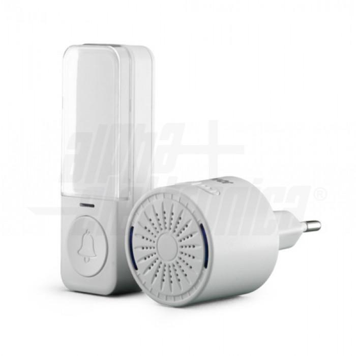 KIT ALPHA ELETTRONICA CAMPANELLO WIRELESS BIANCO - DB100-01W