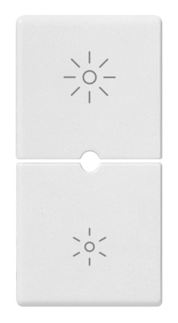 DUE MEZZI TASTI VIMAR 1M DIMMER BIANCO - 14755.3 01