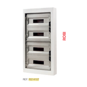 Centralino parete 72 moduli ip40  rs14107 trasparente fumé