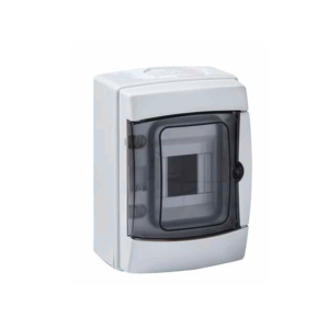 Centralino da parete 4 moduli plastica  rs3904-t ip65 trasparente