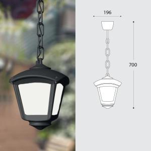 Sicar roby pendente opal nero e27 - t20.125.aye27