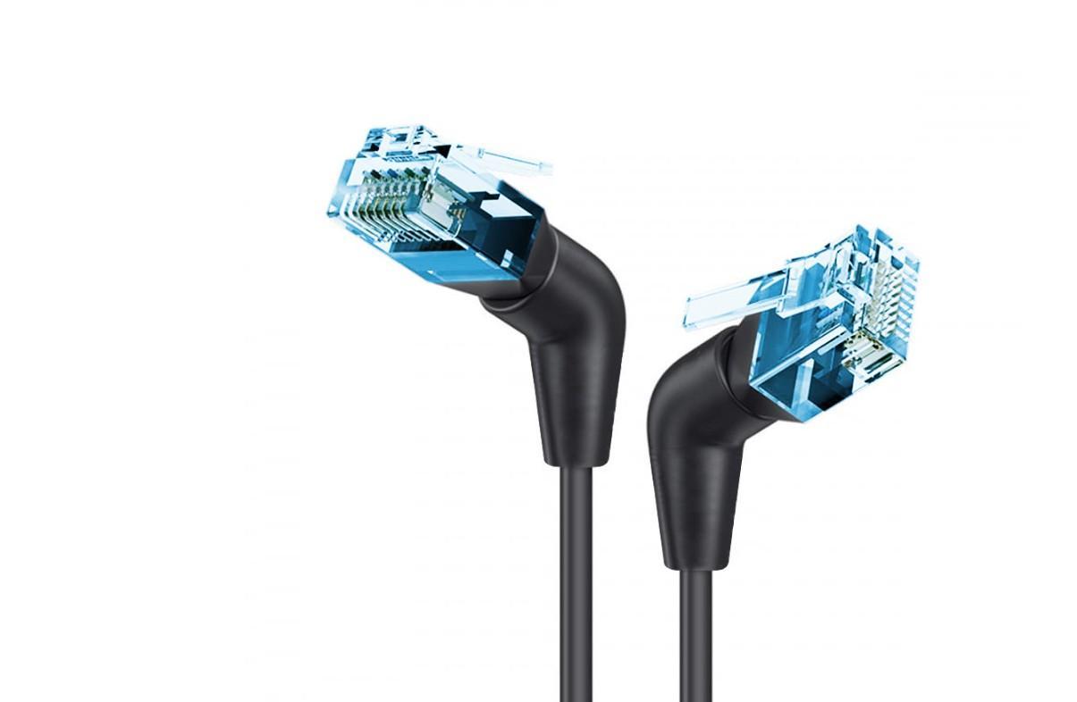 techly cavo utp 6a angolo 90°nero 0,5m - 621499 - foto 2