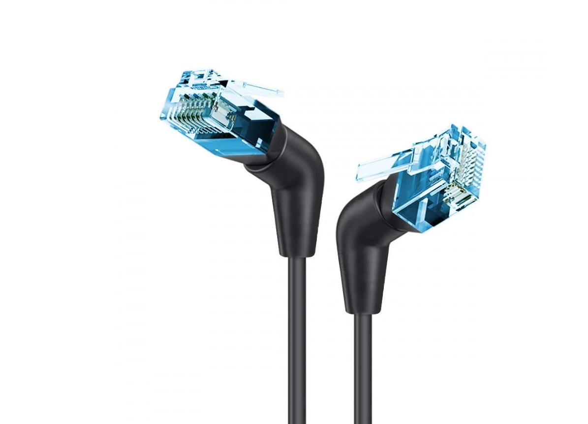 techly cavo utp 6a angolo90°nero 1m - 621505 - foto 1