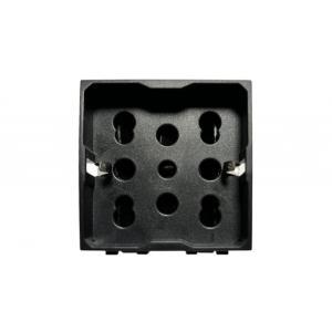 Presa multistandard nera 2p+t 220v schuko bipasso  - ln3503