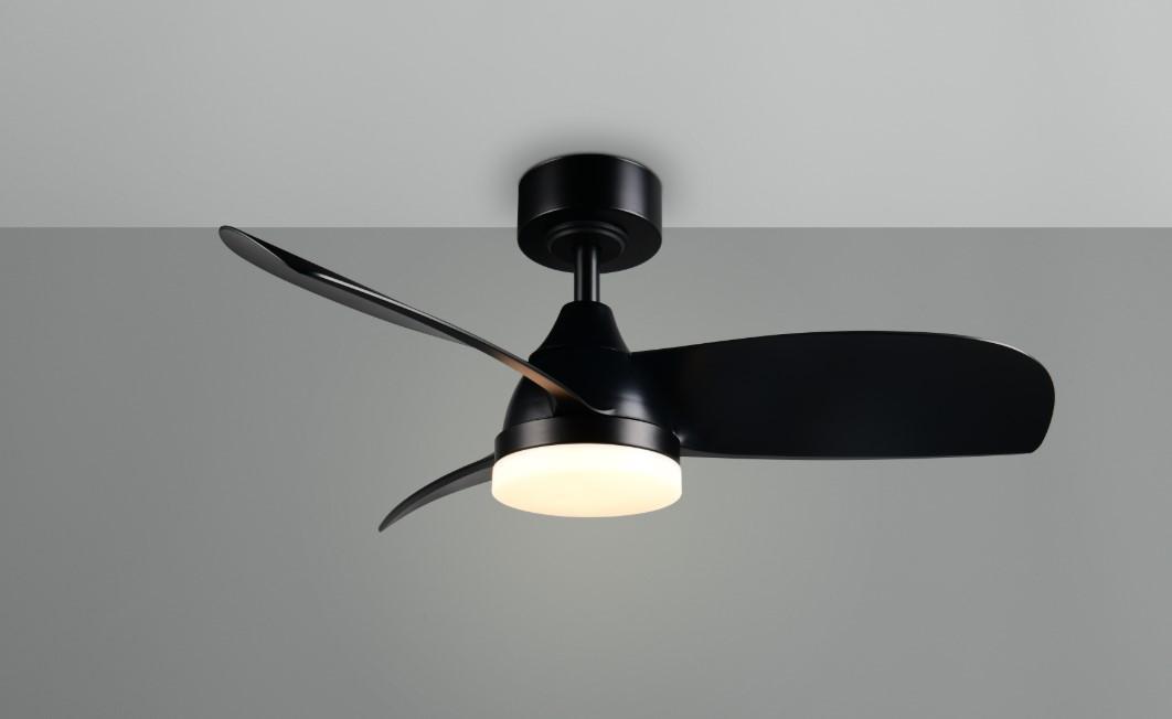 Ventilatore da Soffitto Trio Lighting LED Dimmerabile con Telecomando nero - R62732132  01