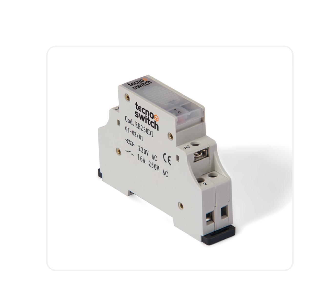 RELE TECNO SWITCH AD IMPULSI MECCANICO MODULARE 1 SCAMBIO 230V - RE230DI