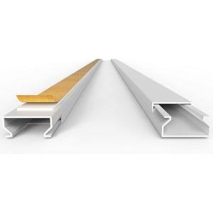 Canalina  autoadesiva 20x10mm 2 metri bianca - 60802