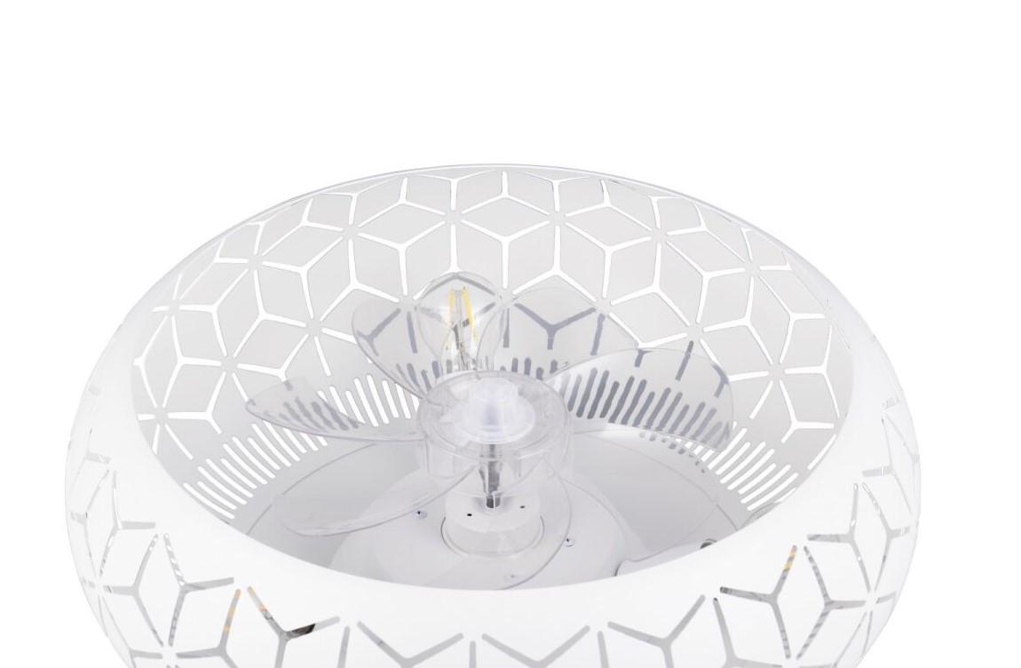 trio lighting plafoniera ventilatore bianco trio lighting bidar - r61574031 - foto 3