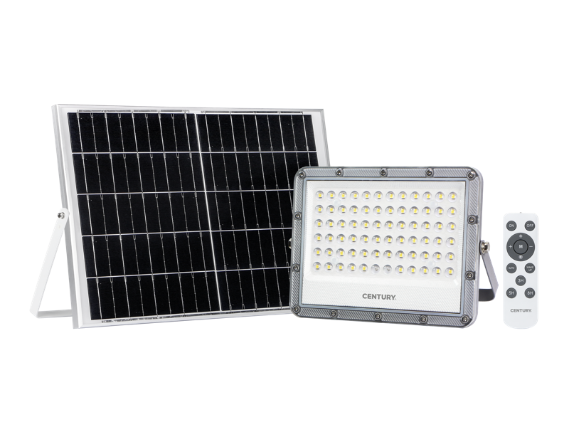 Proiettore LED Century ad energia solare Luce Naturale 4000K 800lm - SRSOL-100904001