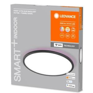 Plafoniera led intelligente  smart+ wifi ledva orbis black 40cm tw - lum752801wf
