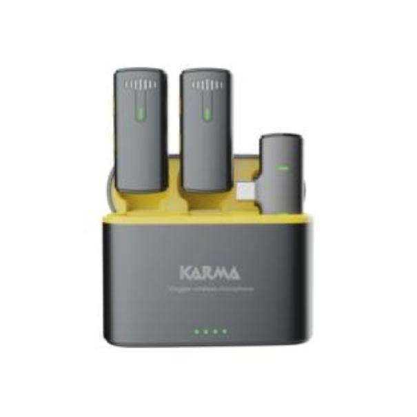 DOPPIO RADIOMICROFONO KARMA ITALIANA TYPE C - VLOGGER PLUS
