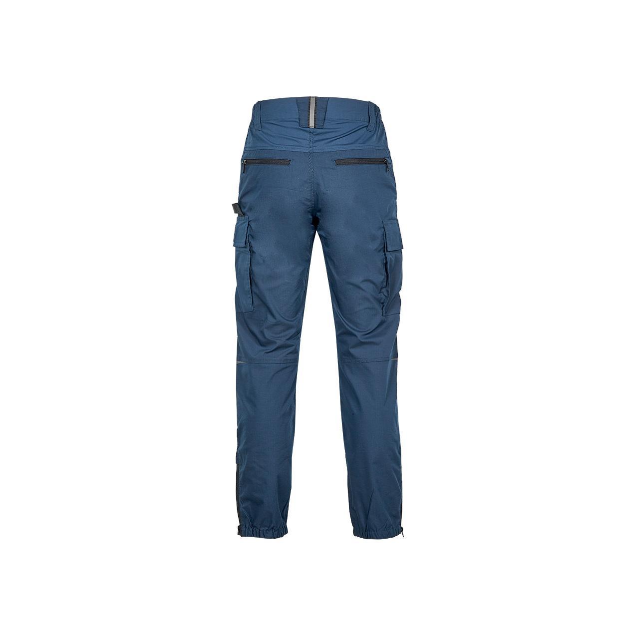 pantalone cargo tecnico elasticizzato deep blue vista posteriore tasche rinforzi u group hike