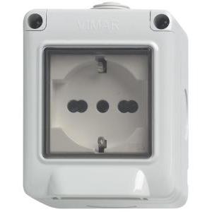 Plana-contenitore ip55 2m+presa universale - 14902.u