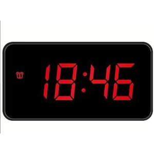 Sveglia digitale  nera con display  led- je5112n