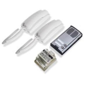 Kit citofonico bifamiliare sound system interphone - 62kf/2