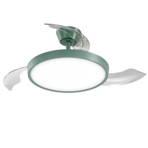 Ventilatore da soffitto  con led colore verde - 7196 vp ct