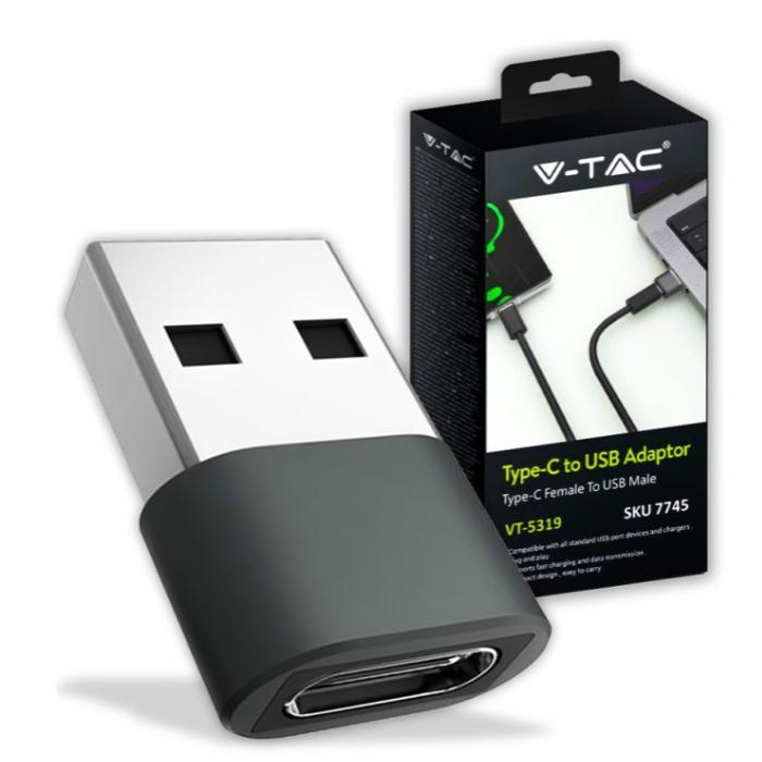 Adattatore V-tac USB Type-C a USB-A - 7745 01