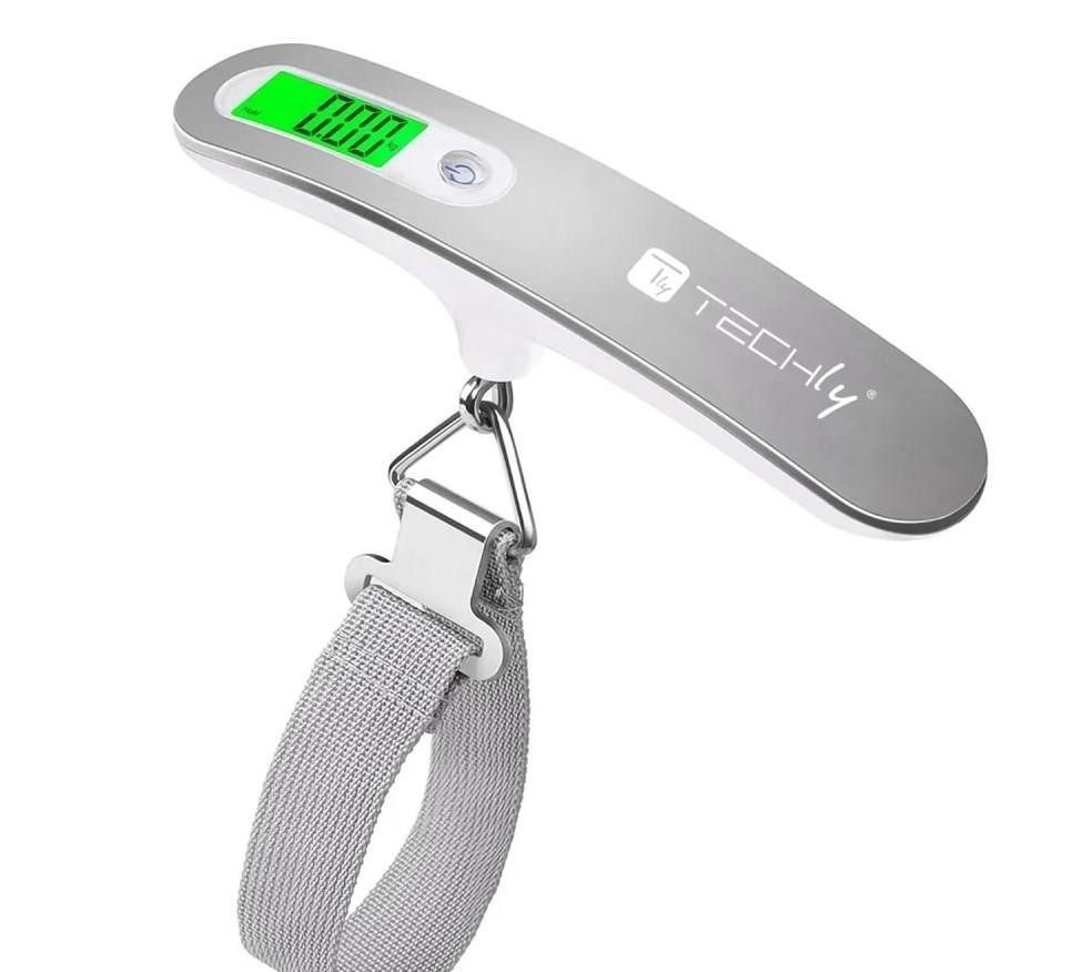 Pesa Valigie Digitale Techly 50 kg  con Display LCD - 621123 01