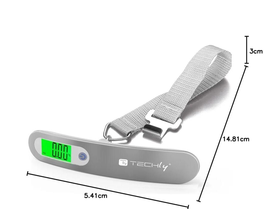 Pesa Valigie Digitale Techly 50 kg  con Display LCD - 621123 03