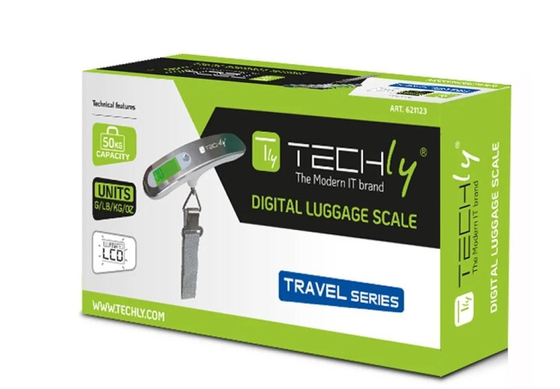 Pesa Valigie Digitale Techly 50 kg  con Display LCD - 621123 04
