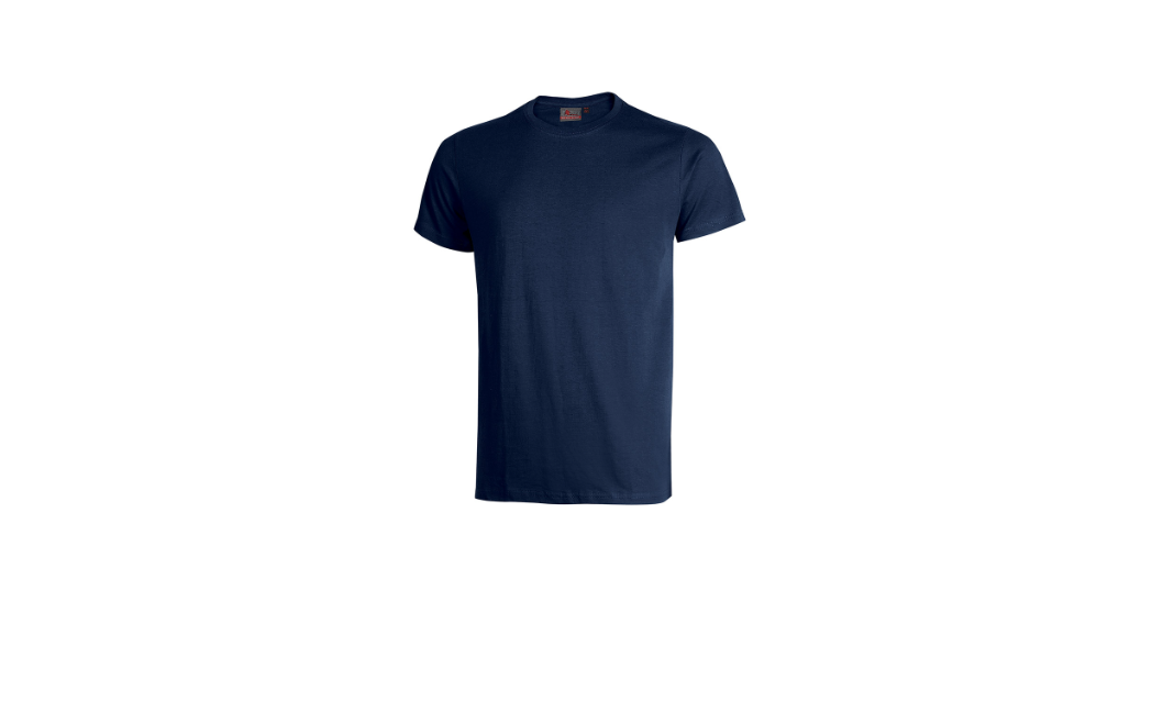 T shirt uomo in cotone Deep Blue taglia 3XL U Group fronte isolata su sfondo bianco