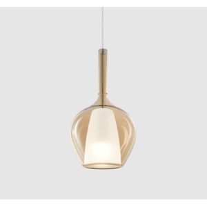 Lampadario  a sospensione con attacco e27 ambra - 359885