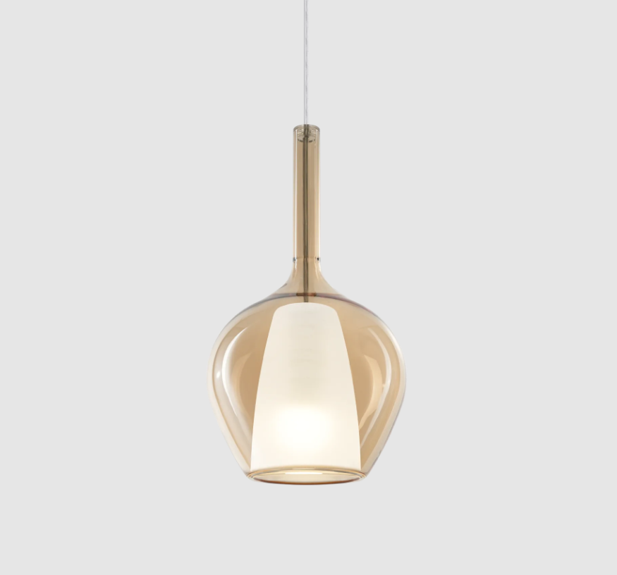 Lampadario Ideal Lux a Sospensione con Attacco E27 ambra - 359885 01