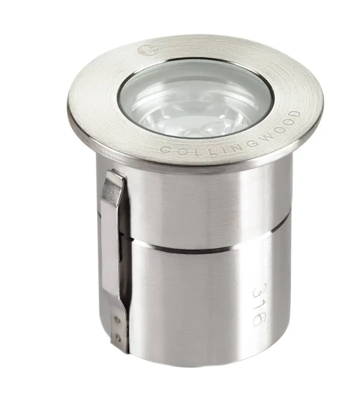  Faretto Nobile da Incasso Tondo da Pavimento 2W Inox IP67 Luce Calda 3000K - GL019RSS30S 01