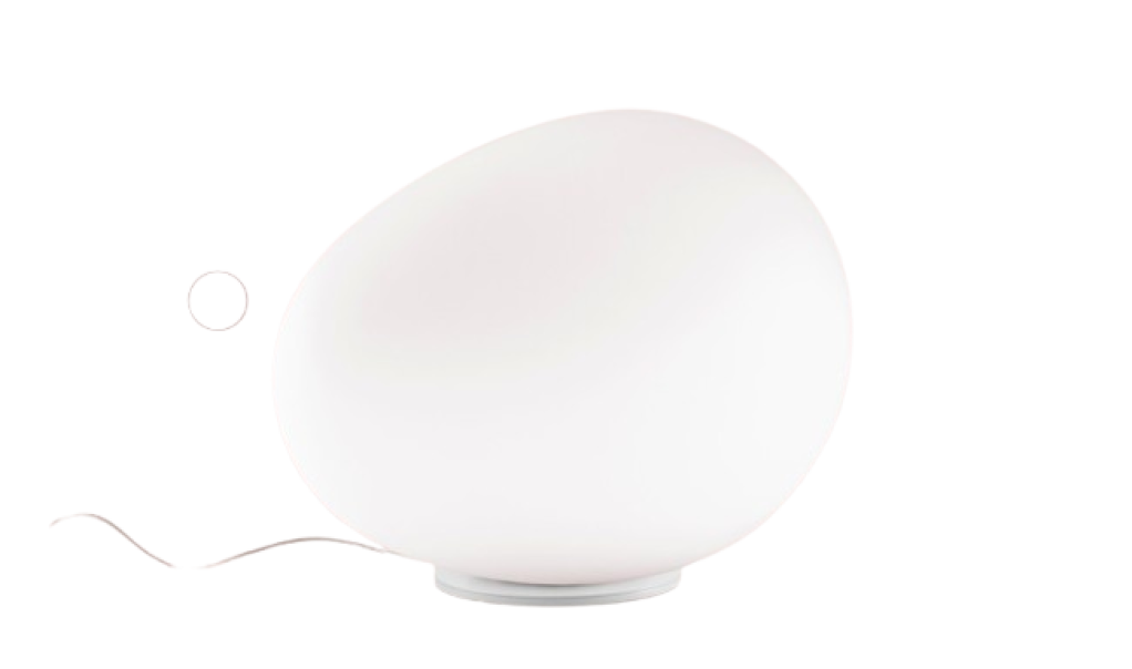 Foscarini Gregg Piccola lampada da tavolo bianca lampada da tavolo foscarini gregg piccola bianca in vetro satinato