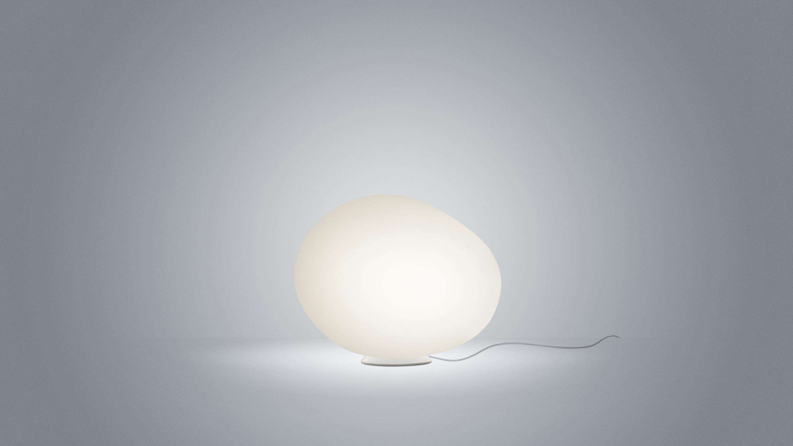 Lampada da Tavolo Foscarini Poly Gregg bianca Polietilene stampato - FN2180130_10 01