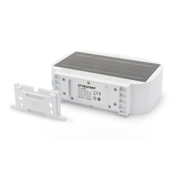 Applique Velamp Solare LED da Esterno con Sensore di Movimento Bianca 4000K IP44 - SL249 03