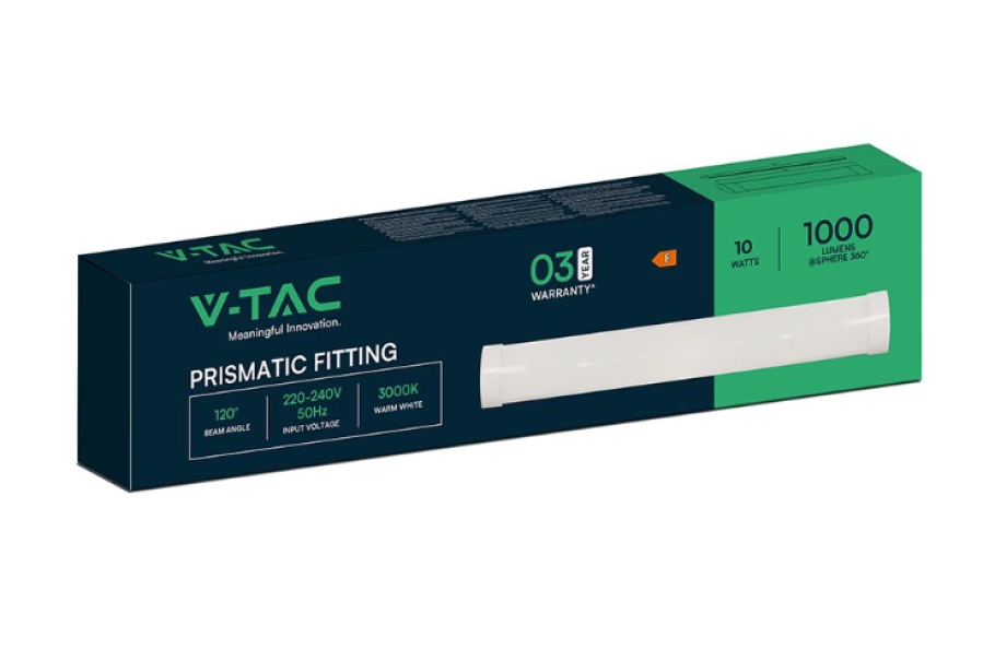 Plafoniera LED V-TAC Prismatica 10W 120LM/W 30cm 3000K - 23783 01