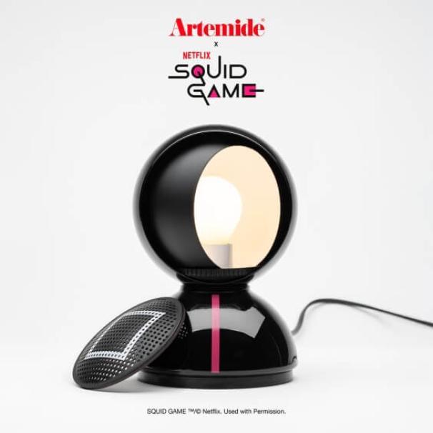 Lampada da Tavolo Artemide Eclisse u00d812u202fcm nera Guard Black Edizione Limitata Squid Game - S0028010ASG1 01
